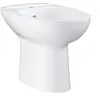 Image de Bidet sur pied Bau Ceramic 39432000 blanc alpin brillant trop-plein 1 trou