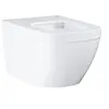 Image de Cuvette WC suspendue - Céramique - Pour réservoir de chasse encastré - Volume chasse 3 a 5 L - Blanc alpin