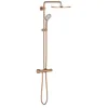 Image de GROHE Euphoria XXL System 310 Colonne de douche avec mitigeur thermostatique et inverseur (Tête de douche 310mm, Economie d'eau, Douchette 3 jets, Flexible 1,75m), Gold Rose Brossé, 26075DL0 en occasion ou reconditionné