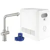 Image de GROHE Blue Professionnel Kit de démarrage, Mitigeur évier bec L, SuperSteel, 31347DC3 (Import Allemagne) en occasion ou reconditionné