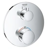 Image de - Mitigeur thermostatique encastré Grohe Grohtherm 2 sorties - Façade ronde