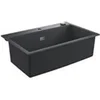 Image de Evier en composite k700 31652ap0 - a encastrer - 1 bac - sans égouttoir - 78x51 cm - noir granite
