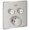 Image de GROHE Grohtherm Smartcontrol Façade Thermostatique Carrée 2 Sorties 29124DC0 (Import Allemagne) en occasion ou reconditionné