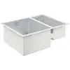 Image de Evier à encastrer 1 bac et demi K700U acier inoxydable 59,5 x 45 cm