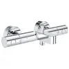 Image de Robinet thermostatique bain douche Precision Get, montage mural, indicateur de température, filtres intégrés, chromé,34774000