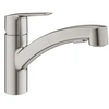 Image de Robinet de cuisine - Supersteel - Mitigeur moncommande évier - Douchette extractible - Bec bas pivotant 90° - Start - 30531DC1