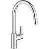Image de Robinet de cuisine - Mitigeur monocommande évier - Chromé - Bec haut en C - Mousseur extractible - StartEdge - 30550000