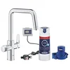 Image de GROHE Blue Pure Start Kit de démarrage avec filtre UltraSafe (bec en C orientable à 150°, poignée séparée pour l’eau filtrée), chromé, 30594000 en occasion ou reconditionné