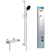 Image de GROHE Precision Flow, ensemble de douche thermostatique, 8l/min, outil 3en1 | Douchette 1 type de jet, flexible 1,75m, barre de douche 90cm, mitigeur à température constante (chrome, 34805001) en occasion ou reconditionné