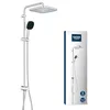 Image de GROHE Vitalio Comfort 250, Colonne de Douche avec Inverseur Manuel, Douchette Vitalio Comfort 11cm 2 jets, Flexible 1,5m, Economie d'Eau, Chromé, 26986001 en occasion ou reconditionné