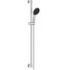 Image de Ensemble De Douche Avec Pommeau 1 Jet, Barre 90Cm Et Flexible - Vitalio Start 110 26953001 - Economie D'Eau - Chromé