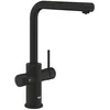 Image de GROHE Blue Pure Minta, Robinet de cuisine filtrant 3 voies avec douchette extractible (Zone de rotation 360°, poignée dédiée pour l’eau filtrée), Noir Mat, 30590KF0 en occasion ou reconditionné