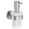 Image de GROHE Start Distributeur de Savon avec Support pour Salle de Bain, Fixations Cachées, A Coller avec GROHE QuickGlue ou à Visser, Supersteel, 41195DC0 en occasion ou reconditionné