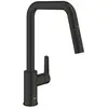 Image de Robinet de cuisine - Mitigeur monocommande évier - Noir Mat - Bec haut en U - Douchette extractible - Start - 306312430