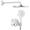 Image de GROHE Precision SmartControl, Ensemble de Douche Encastré 2 sorties, Douche de Tête Vitalio Rain Mono 310, Douchette Vitalio Smartactive 130 3 jets, Flexible 1,5 m, Chromé, 34877000 en occasion ou reconditionné