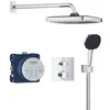 Image de GROHE Precision Thermostatique, Ensemble de Douche Encastré 2 sorties, Douche de Tête Vitalio Comfort 250, Douchette Vitalio Comfort 110 2 jets, Flexible 1,5 m, Chromé, 34882000 en occasion ou reconditionné