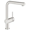 Image de - Mitigeur évier Minta bec en L avec mousseur extractible SuperSteel - 32168DC0