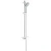 Image de Ensemble de douche 3 jets Euphoria 110 Massage 27226001-Barre de douche 90 cm-Economie d'eau- Porte-savon -Anticalcaire-Chrome