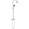 Image de GROHE Colonne de douche avec mitigeur thermostatique Vitalio Start System 160, tête de douche ronde 160 mm, barre orientable, douchette Vitalio Start 2 jets, double protection anti-brûlure, chromé, 27960000 (Import Allemagne) en occasion ou reconditionné