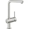 Image de Robinet cuisine Minta Bec en L Supersteel rotation 0°/150°/360° 31375Dc0
