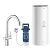 Image de mitigeur monocommande à "c" red duo avec chaudière pour eau bouillante instantanée 30079001 (boiler l - acier chromé)