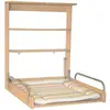 Image de Table à langer murale en bois hêtre avec matelas à langer 50x70