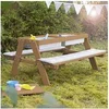 Image de Banc de pique-nique enfant à eau et à sable d'extérieur Teck
