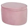 Image de roba Pouf Coffre Ovale en Velours pour Chambre Enfant "Lil Sofa" - Tabouret Avec Coffre de Rangement - Rose en occasion ou reconditionné