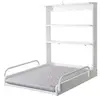 Image de Table à langer murale en bois blanc + matelas à langer