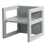 Image de Tabouret évolutif enfant - - 3 hauteurs - Style campagne - Gris