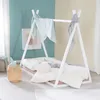 Image de Roba Tipi 70 x 140 cm pour Enfant en Bois Massif Certifié FSC - Lit Montessori au Sol - Tente Indien - Cadre de Lit Cabane pour Fille et Garçon - Dès 12 Mois - Laqué Blanc en occasion ou reconditionné