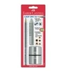 Image de - Set "GRIP 2001", argent, sur carte blister, contenu: 1x crayon "JUMBO GRIP" (grip soft, avec champs d'identification, triangulaire) + 1x gomme en