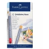 Image de Boîte métal 12 crayons de couleur aquarellables Goldfaber Aqua