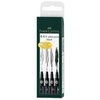 Image de Faber castell 167101 lot de 4 feutres à lencre de chine pitt artist pen (nuances de brun)