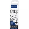 Image de Set de 4 Feutres Pitt Artist Pens Manga Noir