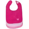Image de Bieco set de 4 bavoirs pratiques pour bébé rose vif