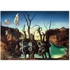 Image de Puzzle 1000 pièces : Art collection : Cygnes se reflétant en éléphants, Salvador Dali