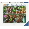 Image de Puzzle chats adorables dans le rack 500 pieces -