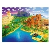 Image de Puzzle - - Le Monde de Minecraft - 1500 pièces - 80x60 cm - Anti-reflets