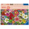 Image de Bien Etre Et Puzzle 100 Pieces  Fleurs En Vitrail