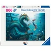 Image de Dragon - Puzzle 1000 Pieces   Sirene Et Tortues Des Profondeurs