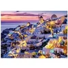 Image de Puzzle 1500 pieces Coucher de soleil sur Santorin, Adultes et enfants des 14 ans, Collection Evasion, 12001532, Nathan