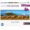 Image de -Puzzle Adulte 500 pieces-Troupeau d'éléphants (panoramique)-des 12 ans-Pz qualité supérieure-Collection Vie sauvage 12001866