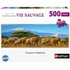 Image de Nathan Puzzle 500 Pieces - Troupeau D'elephants Panoramique