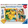 Image de Pikachu, Dracaufeu Et Evoli - Puzz 3x49 Pieces