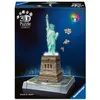 Image de Ravensburger - Puzzle 3D Statue de la Liberté Lumineuse - Monument à Construire sans Colle - 108 Pièces - Socle LED Multicolore - Dès 10 Ans - Lampe Déco - 12008027 en occasion ou reconditionné