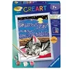 Image de - CreArt Kids 18x24cm - Numéro d'Art - Chat reve - Kit de peinture par numéros - Des 7 ans - 12023227