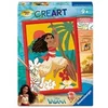 Image de - CreArt Kids 18x24cm - Numéro d'Art - Vaiana - Disney - Kit de peinture par numéros - Des 7 ans - 12023229