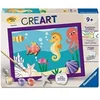 Image de - CreArt Kids 18x24cm - Numéro d'Art - Océan - Edition plâtre - Kit de peinture par numéros - Des 9 ans - 12023234