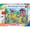 Image de Puzzle Giant 24 Pieces - La Recreation Des Dinosaures